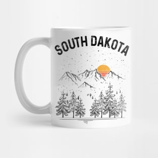 South Dakota State Vintage Retro Mug
